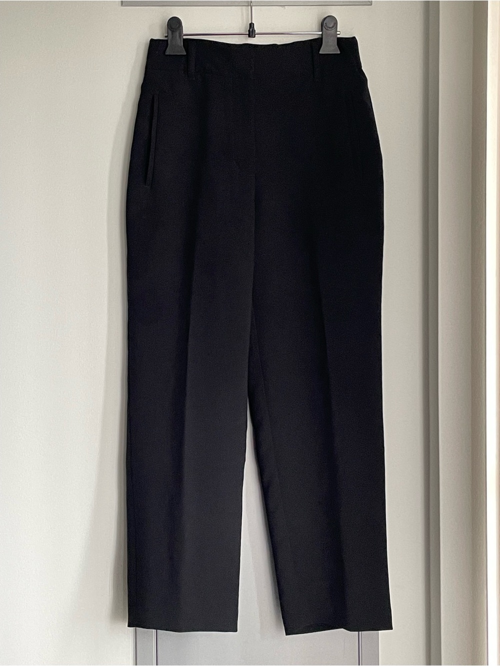 ARITZIA WILFRED Black High-Rise Straight Leg Trousers